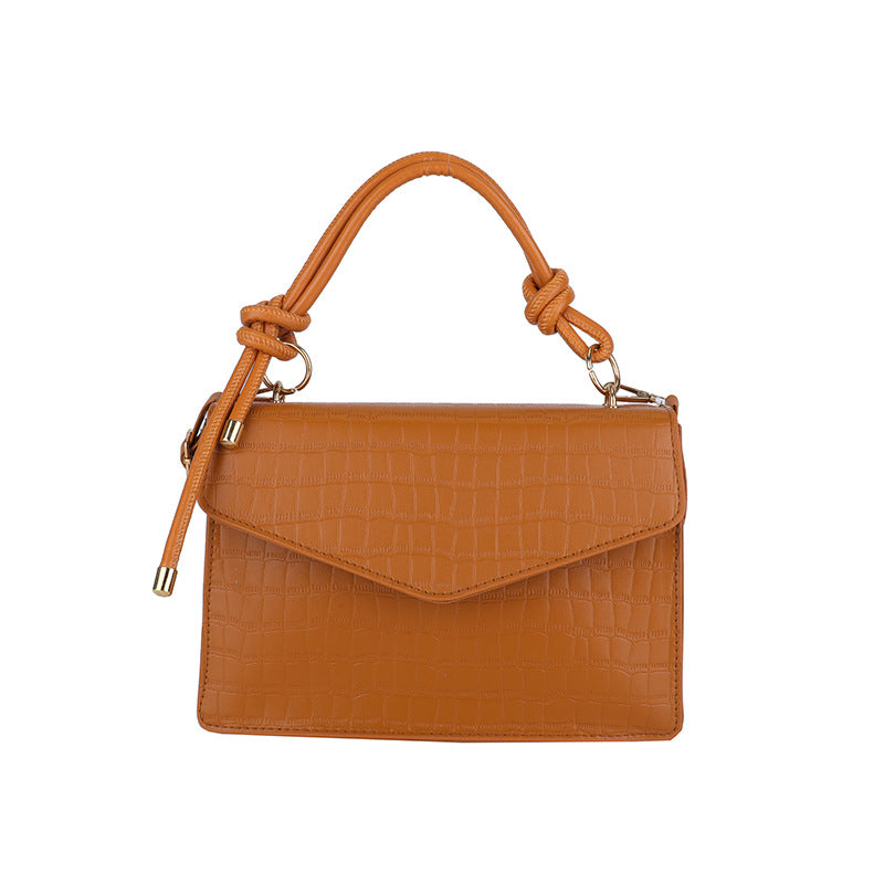 Crocodile-Embossed Handcrafted Crossbody Bag LoungeYard — product view 7