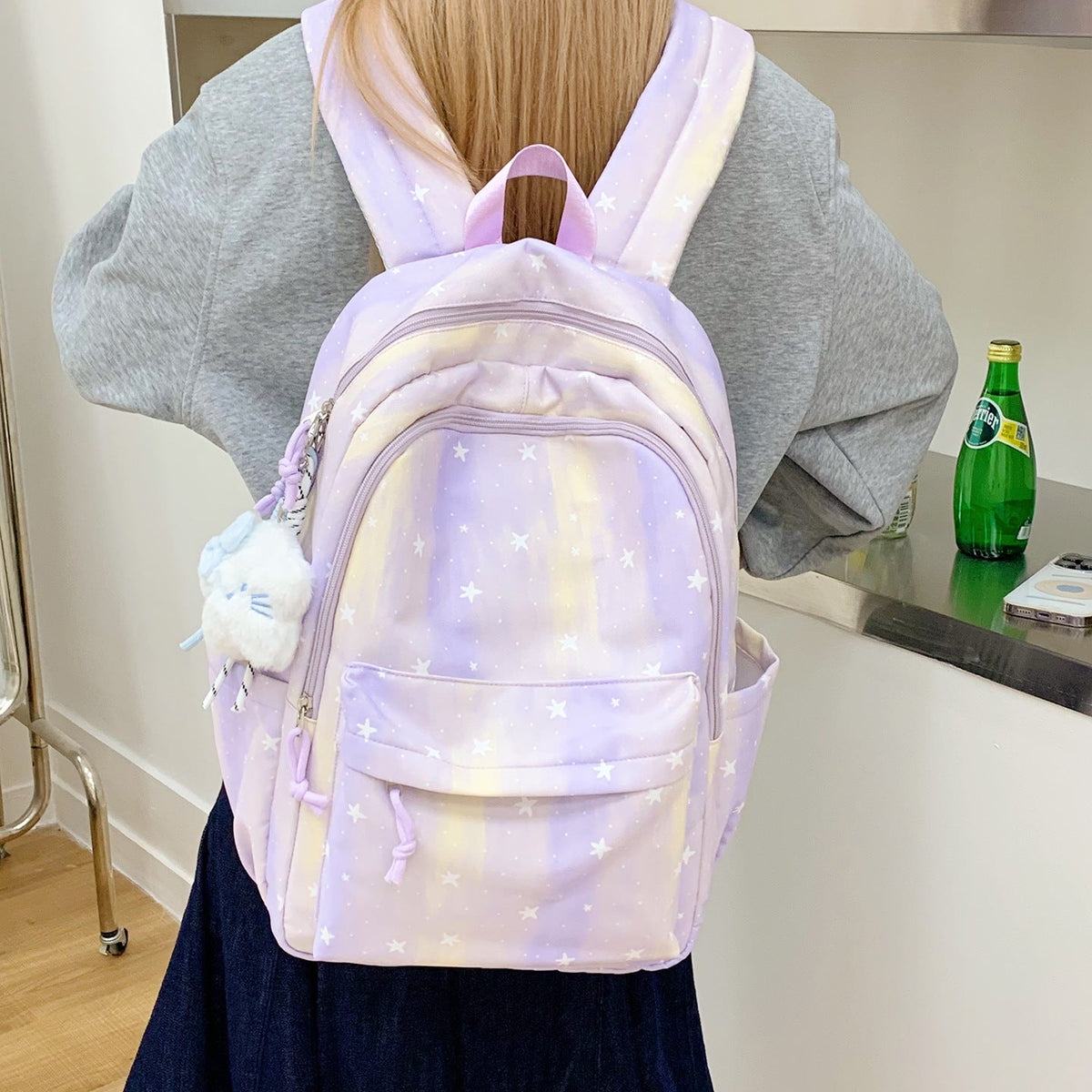 Decorative Star-Patterned Backpack LoungeYard 1791205991 — product view 3