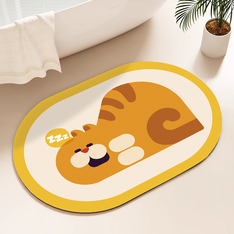 Playful Cat-Themed Shower Mat — product view 2