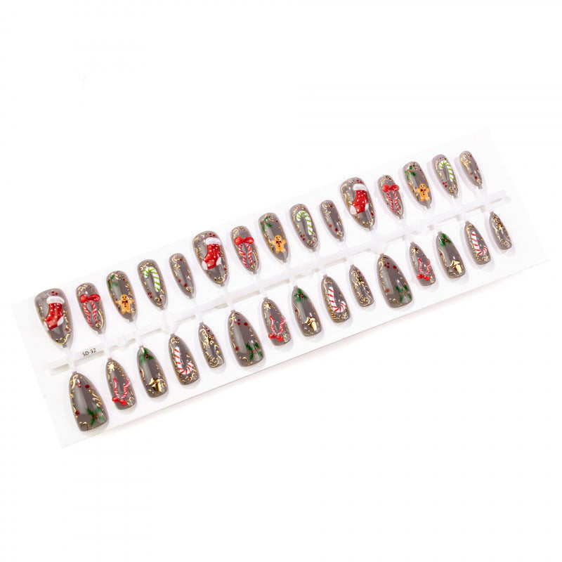 Festive Holiday-Themed Press-On Nail Set — product view 5