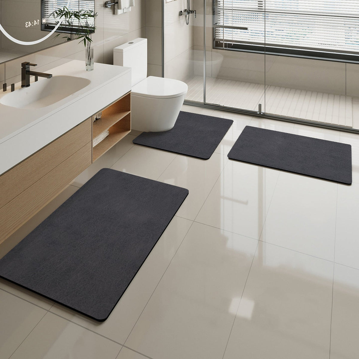 Ultra-Soft Memory Foam Bath Mat Set — product view 4