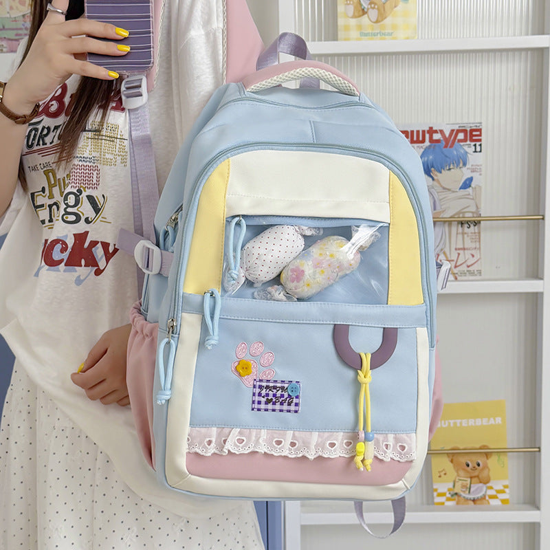 Cute Decorative Clear Window Backpack LoungeYard — product view 1