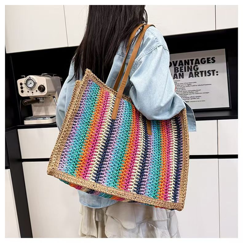 Multifunctional Bast Beach Bag LoungeYard — product view 2