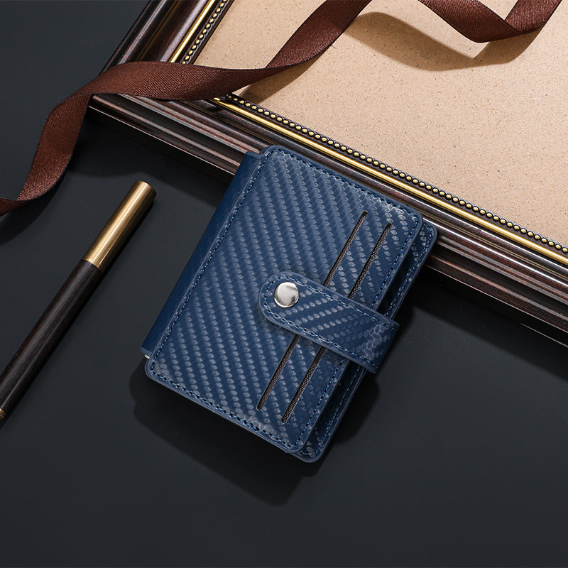 Carbon Fiber Textured Compact Wallet LoungeYard — product view 6