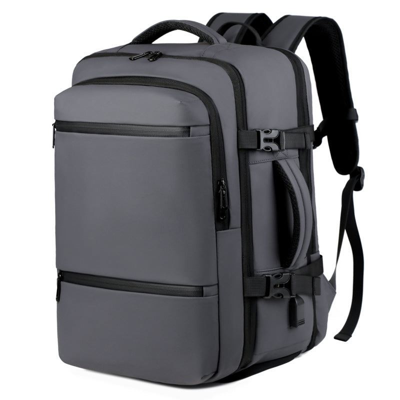 Multifunctional backpack with ergonomic design and multiple secure compartments LoungeYard — product view 4