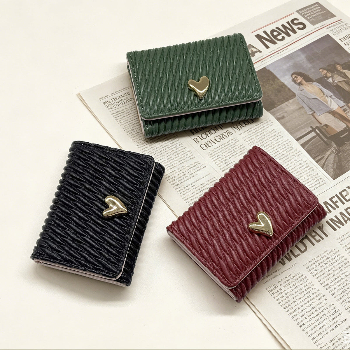 Textured Leather Wallet — product view 6