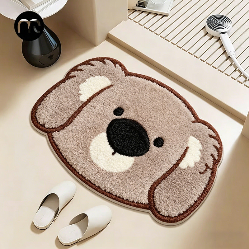 Cute Cartoon Fox Shaped Bath Mat — product view 2