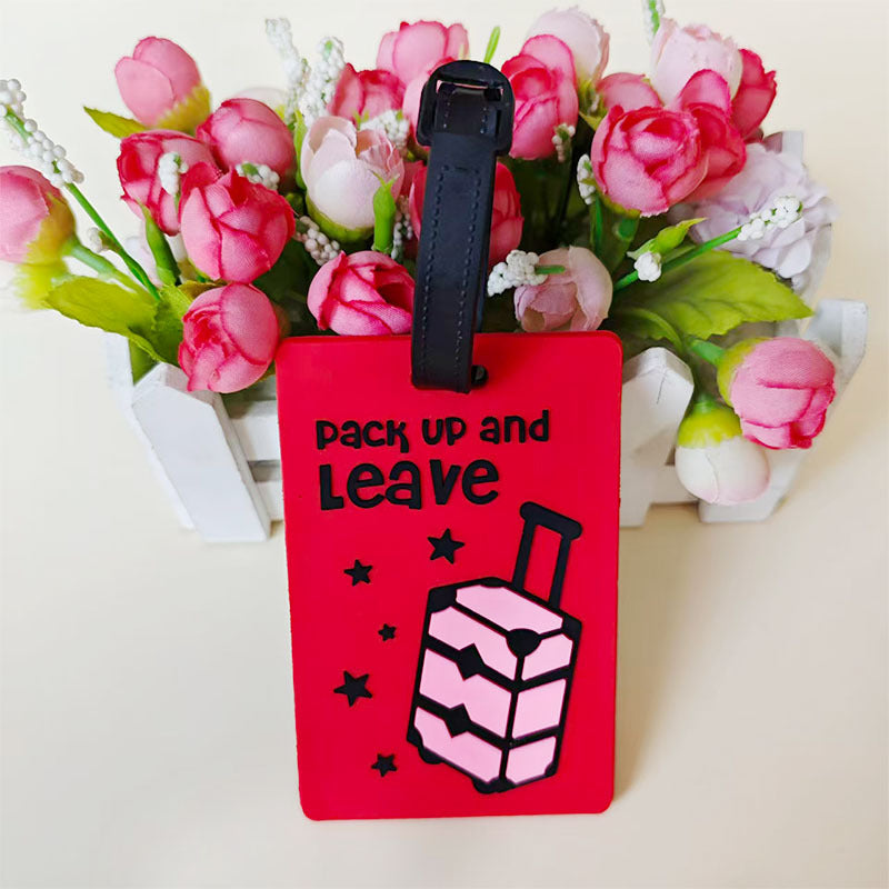 Unisex Vibrant Geometric Pattern Luggage Tag LoungeYard — product view 5