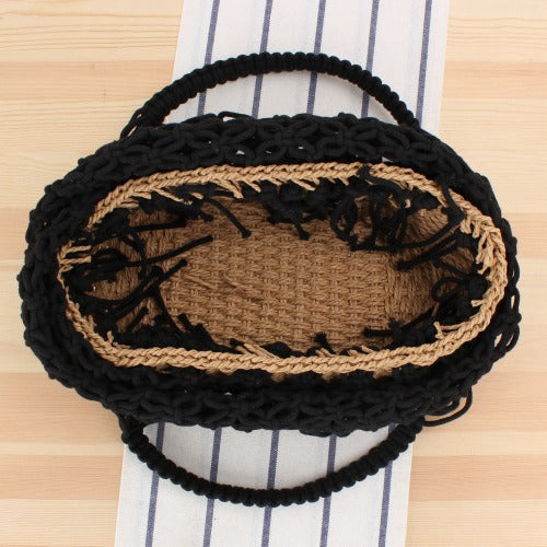 Designer Shoulder Bag Made of Woven Bast LoungeYard — product view 3
