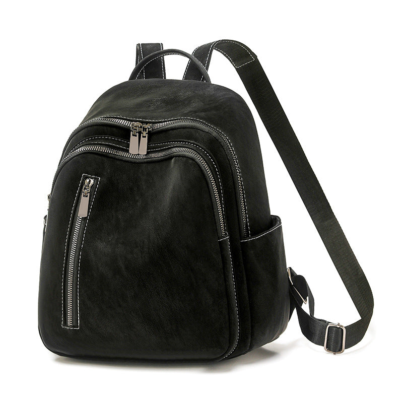 Stylish Leather Backpack LoungeYard — product view 4