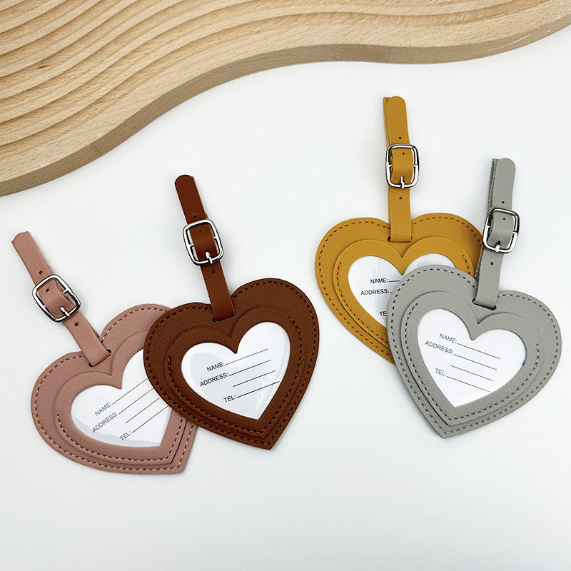 Heart-Shaped Luggage Tag LoungeYard — product view 3