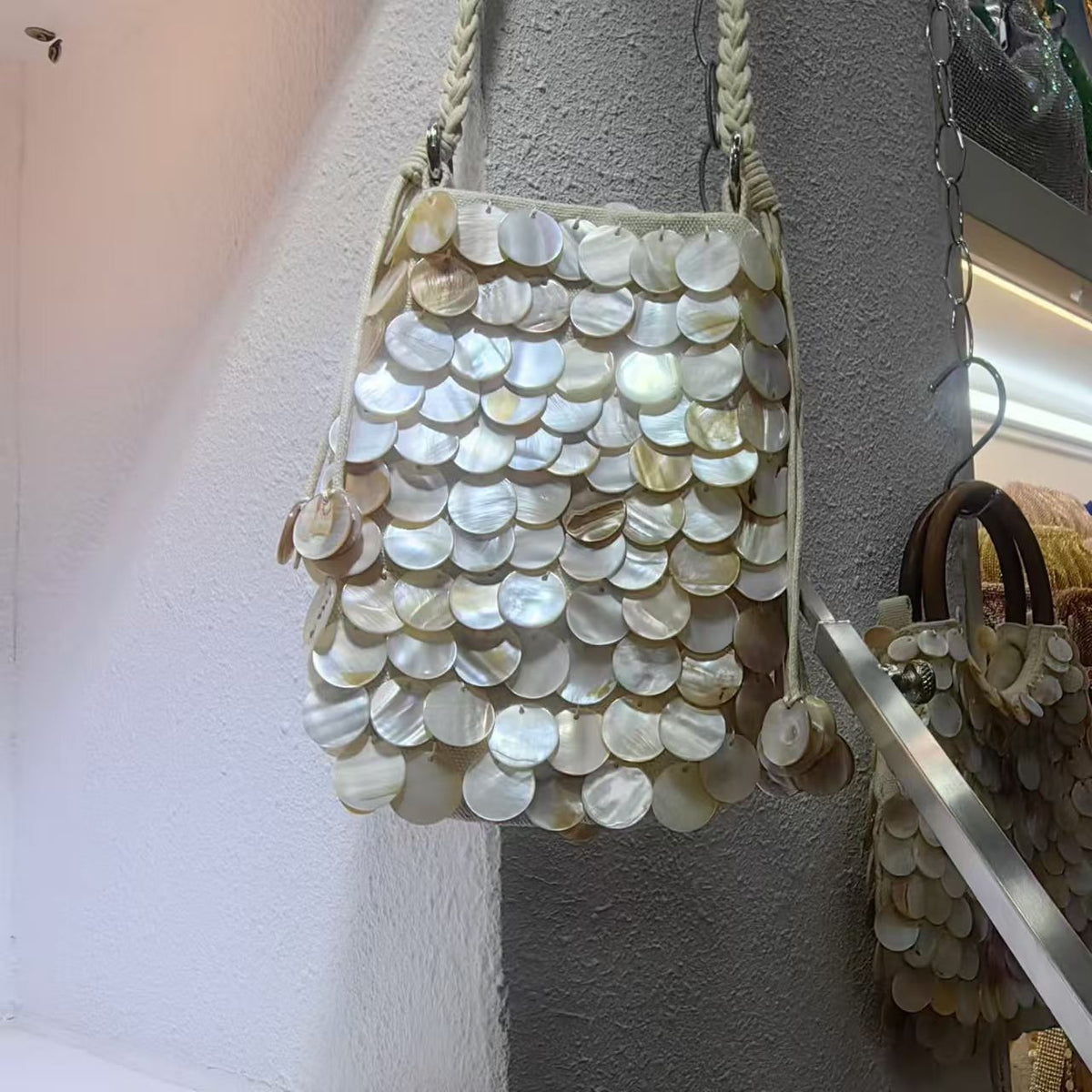 Elegant Shell-Embellished Crossbody Bag LoungeYard — product view 6