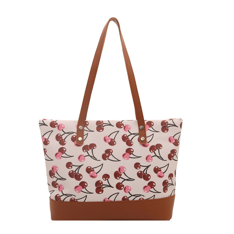 Playful Printed Canvas Tote Bag LoungeYard — product view 5