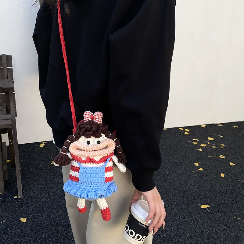 Creative Crochet Doll Handbag — product view 3