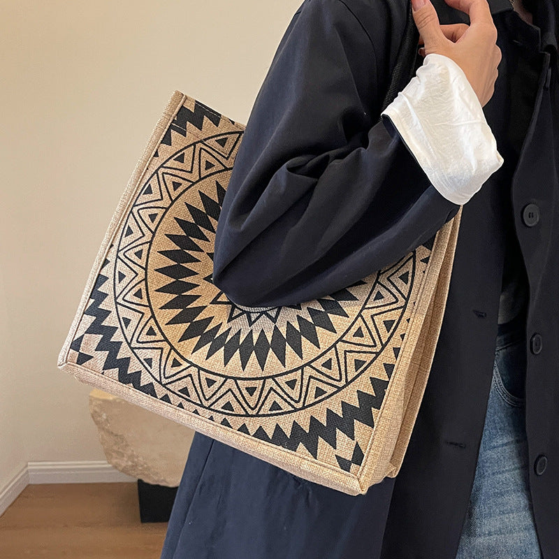 Eco-Friendly Jute Shopping Tote Bag — product view 3