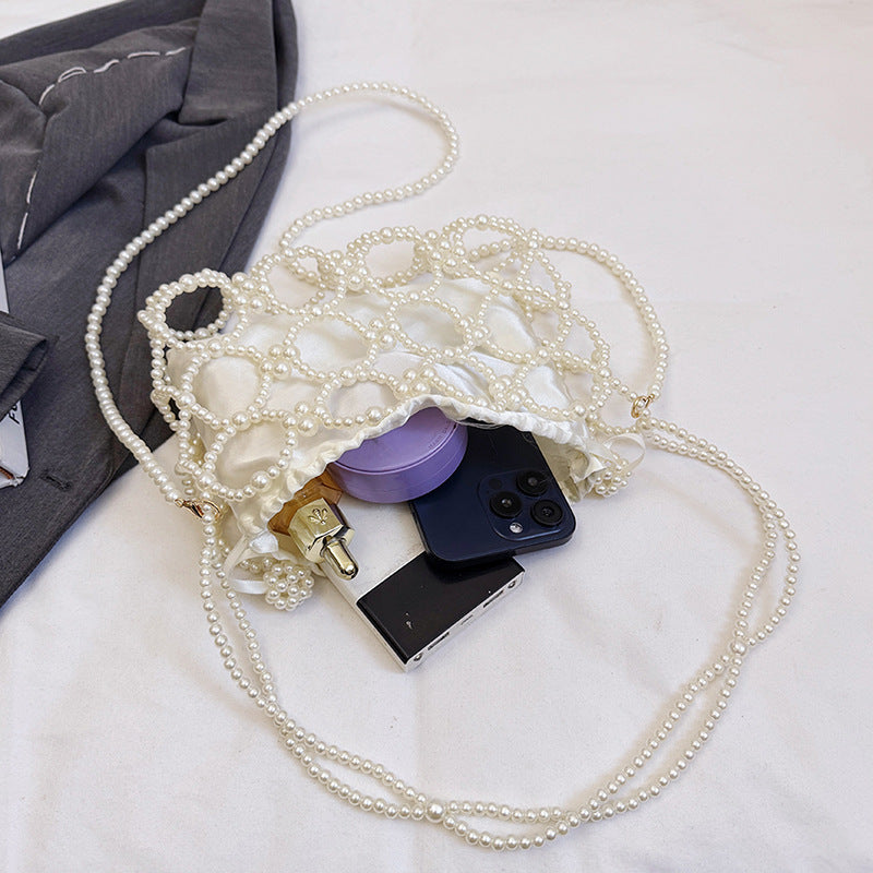 Beaded Drawstring Evening Purse — product view 6