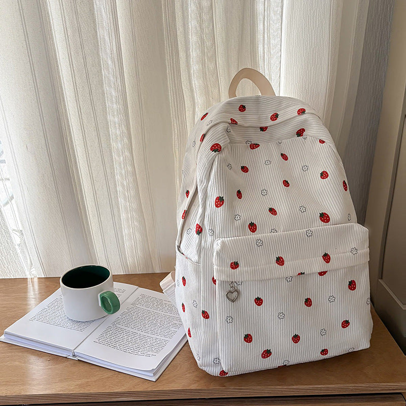 Floral Patterned Casual Backpack LoungeYard — product view 2