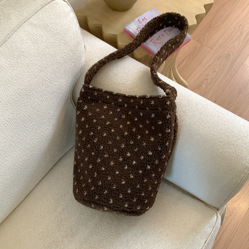 Soft Plush Utility Shoulder Bag — product view 4