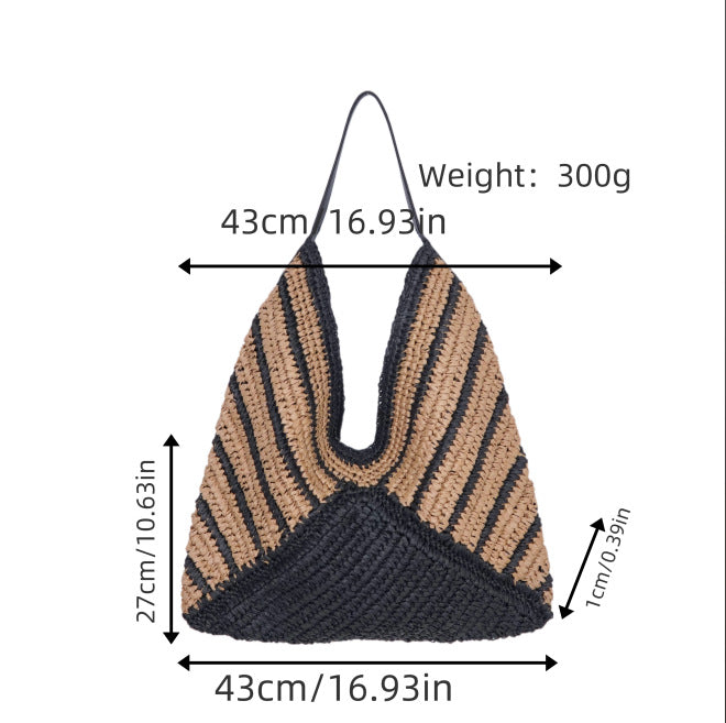 Tote bag with geometric structure design LoungeYard — product view 5