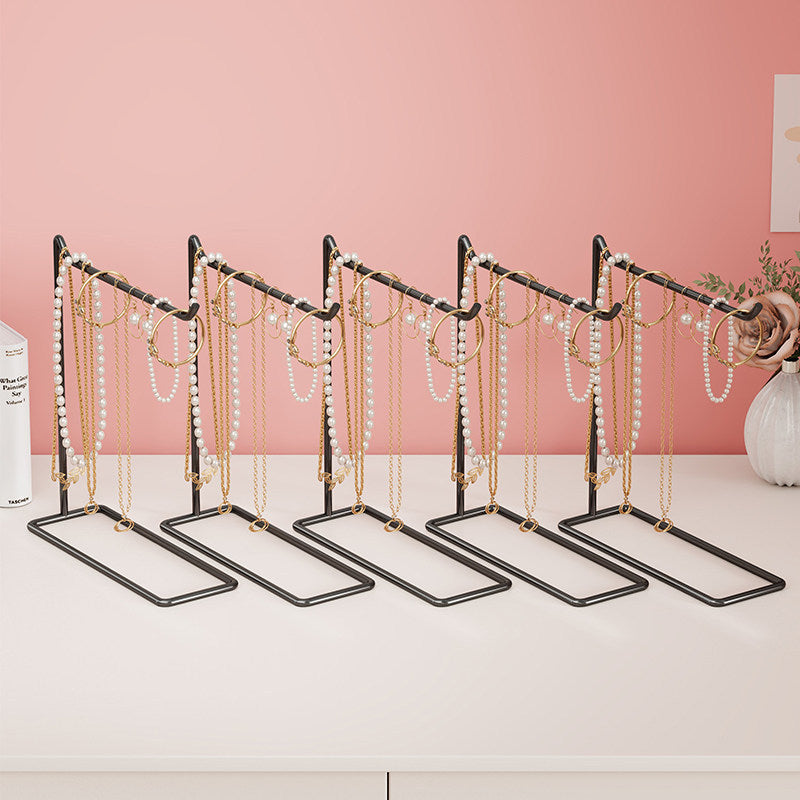 Metal T-Bar Jewelry Display Stand Pair — product view 3