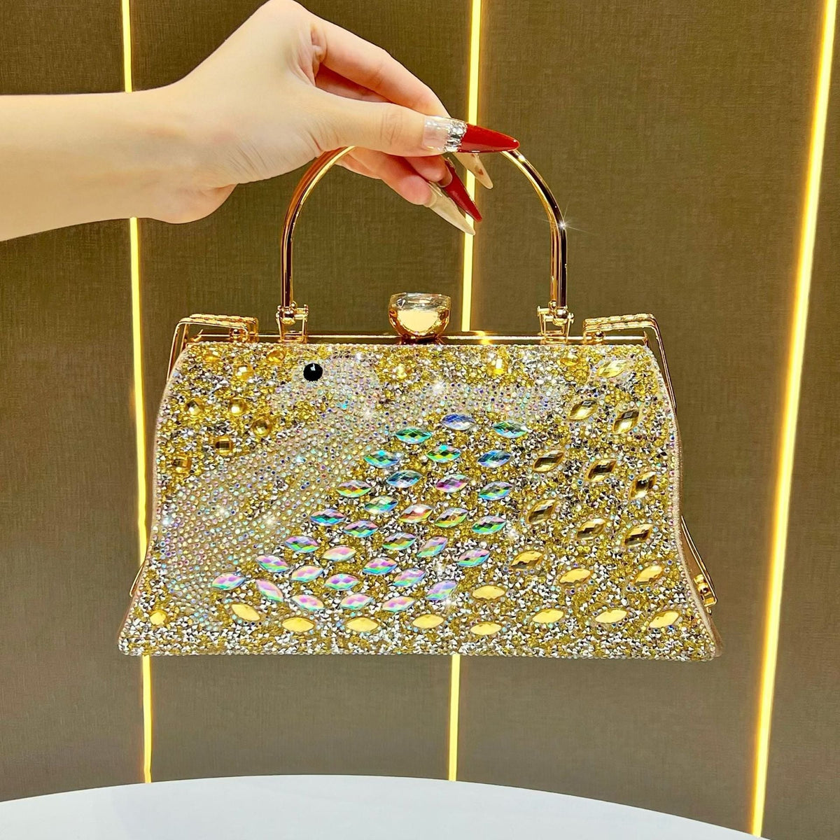 Luxurious Rhinestone Evening Handbag — product view 6