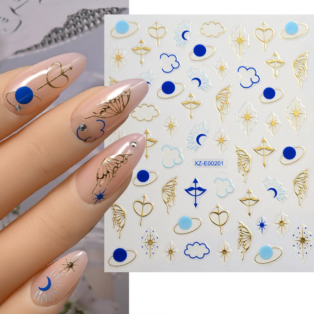 Abstract Wave Nail Art Stickers — product view 2