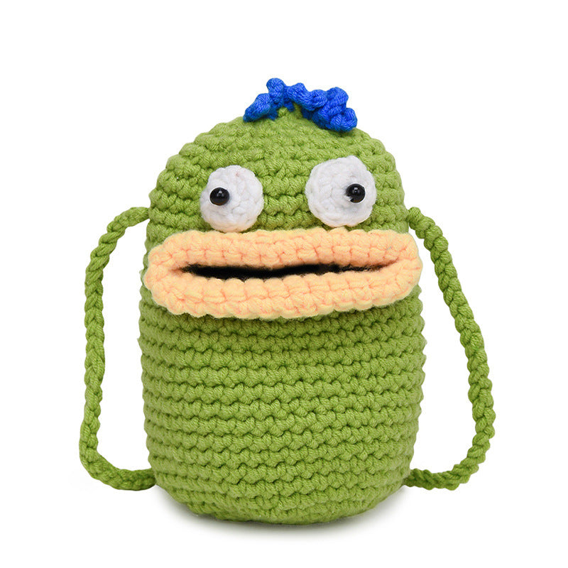 Cute Character Crochet Backpack — product view 6