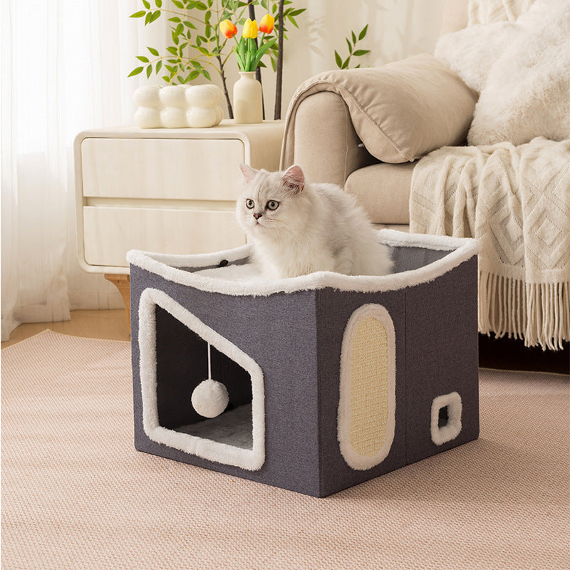 Multifunctional Cozy Pet Hideaway Bowlift — product view 1