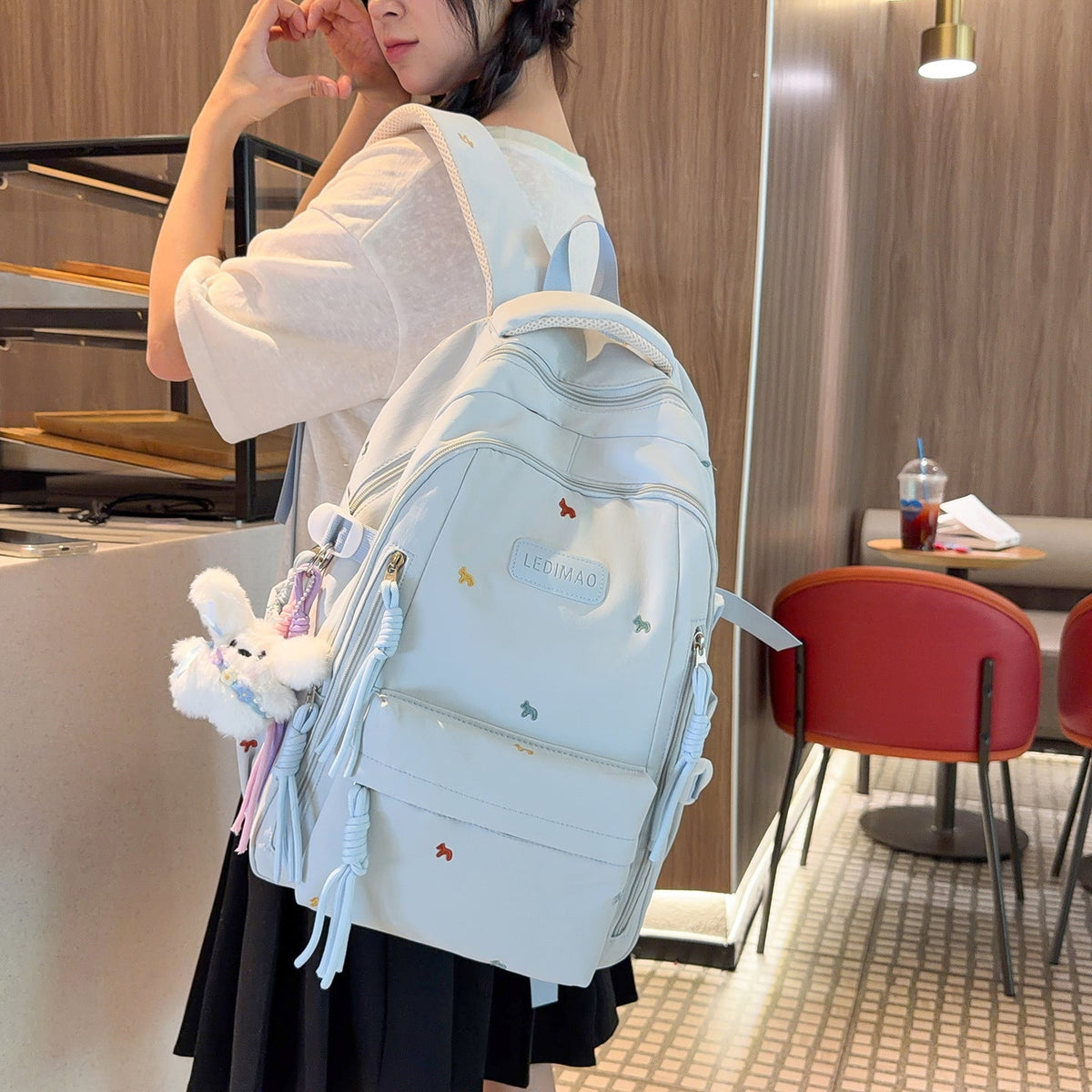 Cute Character-Embellished Backpack LoungeYard 1791206030 — product view 3