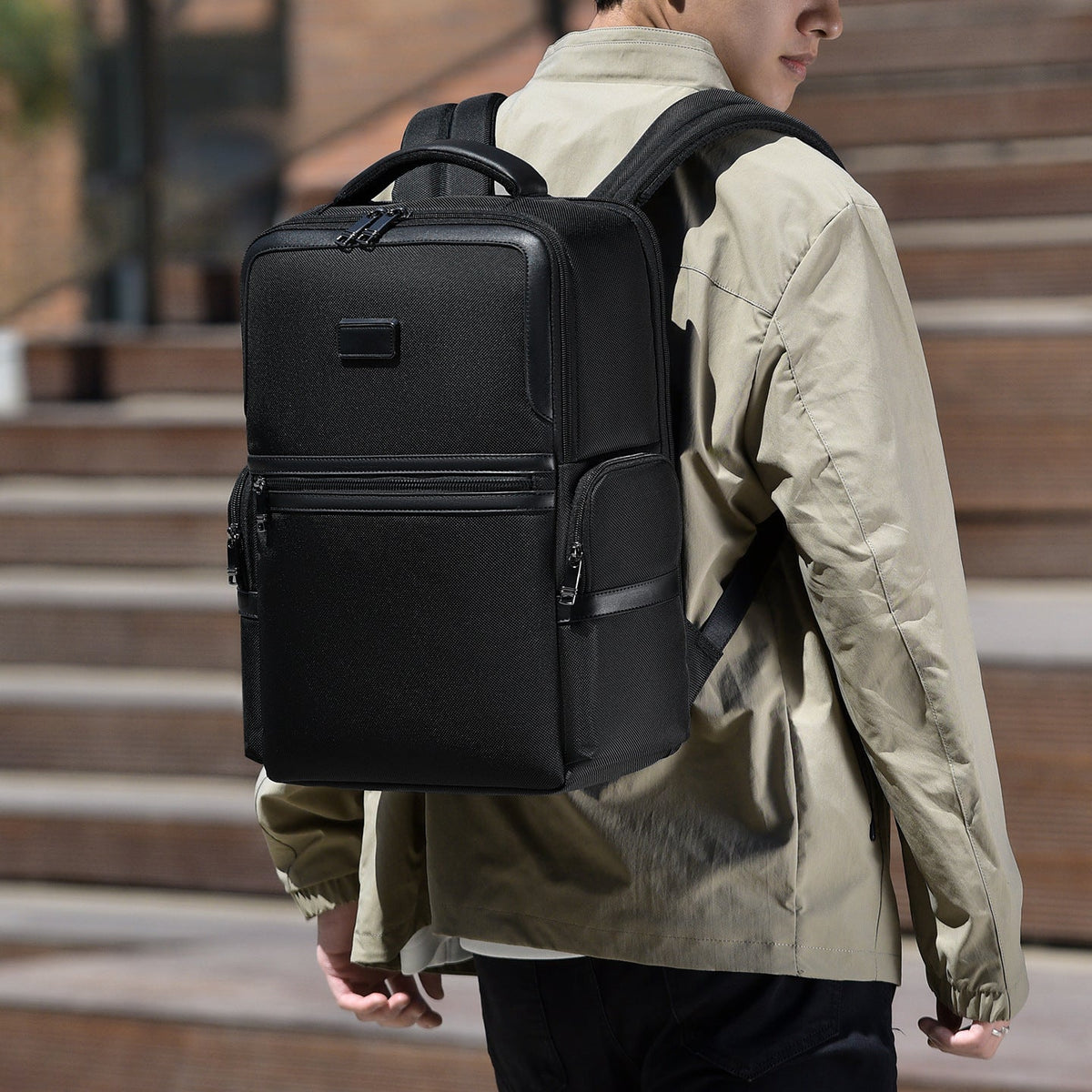 Sleek Multi-Compartment Backpack LoungeYard — product view 2