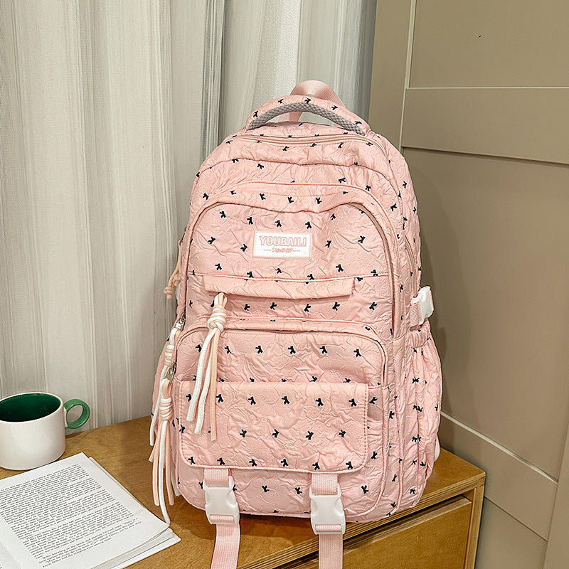 Quilted Multi-Pocket Backpack LoungeYard — product view 6
