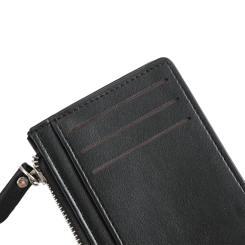 Compact Zippered Leather Cardholder LoungeYard — product view 2