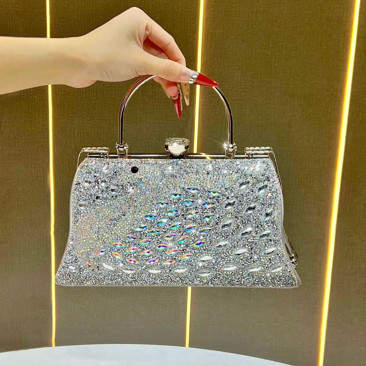 Luxurious Rhinestone Evening Handbag — product view 7