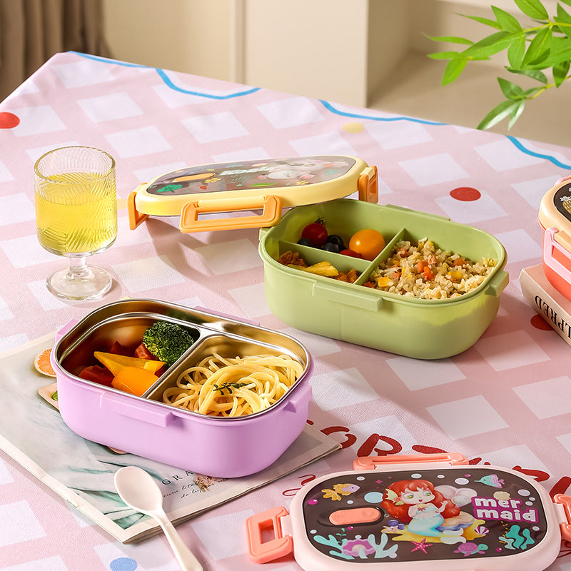 Cartoon-Themed Multi-Compartment Lunch Container — product view 2