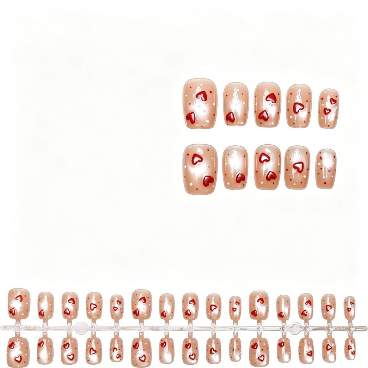 Heart Design Press-On Nail Art — product view 5