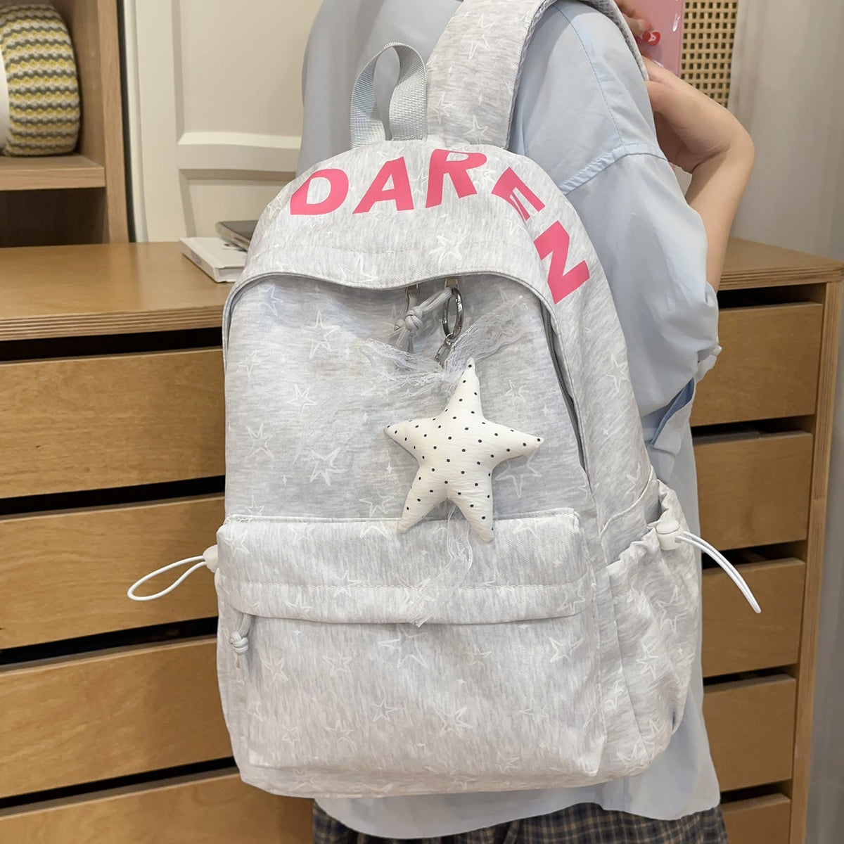 Fun Star-Embellished Backpack LoungeYard 1791205116 — product view 5