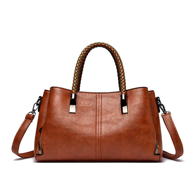 Elegant Braided Handle Handbag LoungeYard — product view 5
