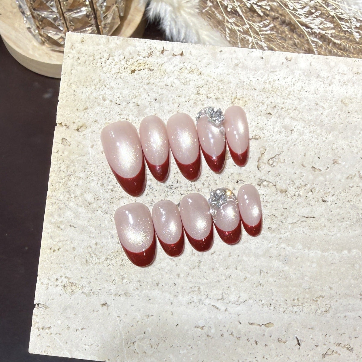 Premium Glitter Ombre Press-On Nails — product view 1