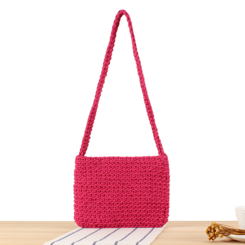 Handmade Macrame Shoulder Bag LoungeYard — product view 7