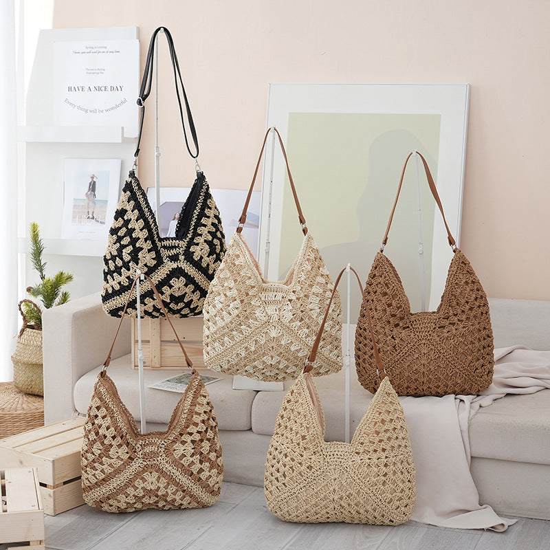 Handmade shoulder bag made from natural materials LoungeYard — product view 1