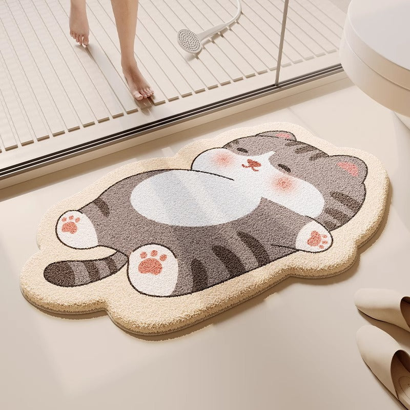 Cute Croissant-Shaped Bath Mat — product view 6