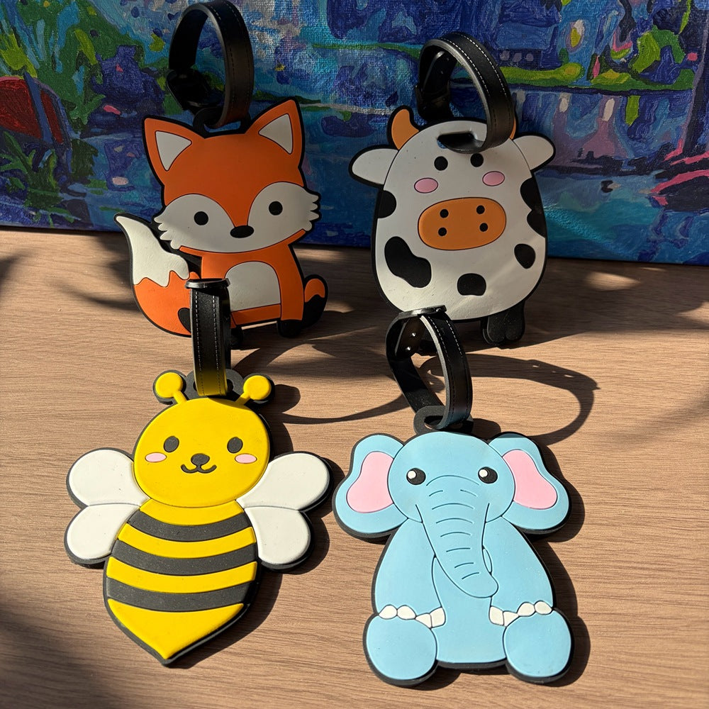 Cow-Shaped Luggage Tag LoungeYard — product view 2