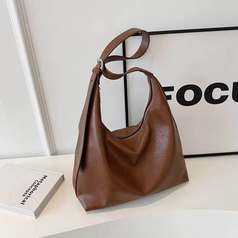 Soft Leather Hobo Handbag LoungeYard — product view 3