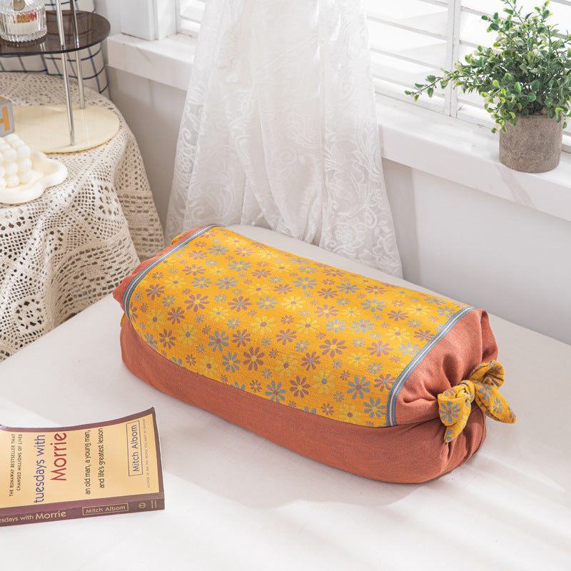 Women Decorative Neck Roll with Floral Pattern LoungeYard — product view 7