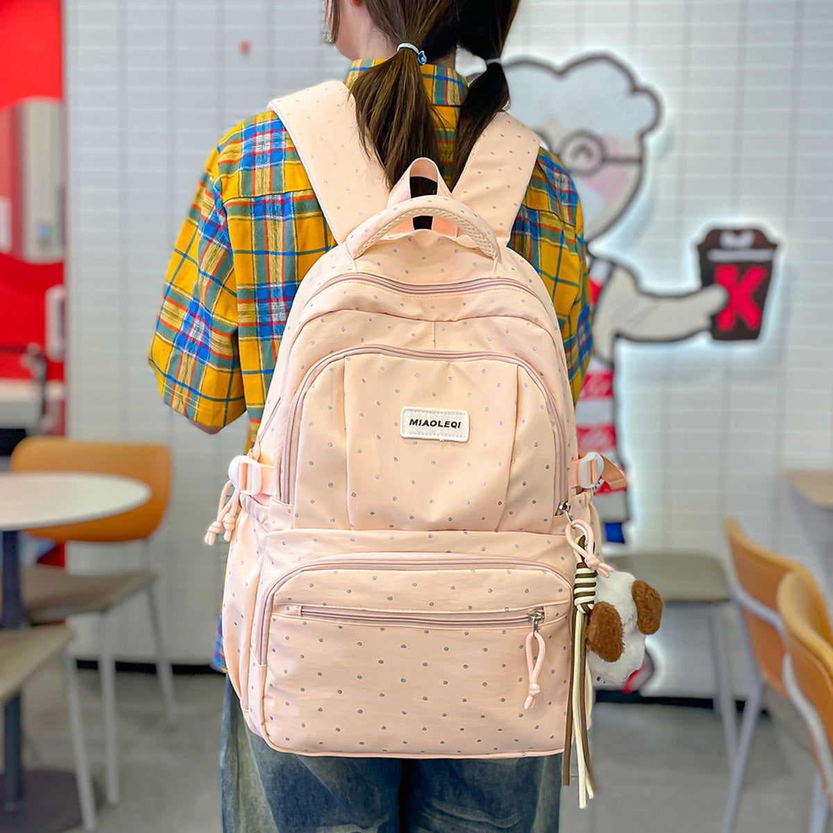Multifunctional Polka Dot Backpack LoungeYard — product view 1