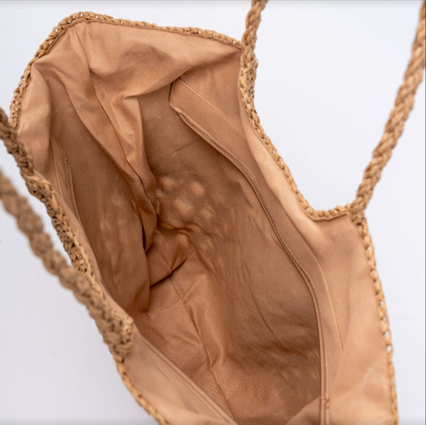 Large Basket Bag with Structured Design LoungeYard — product view 4