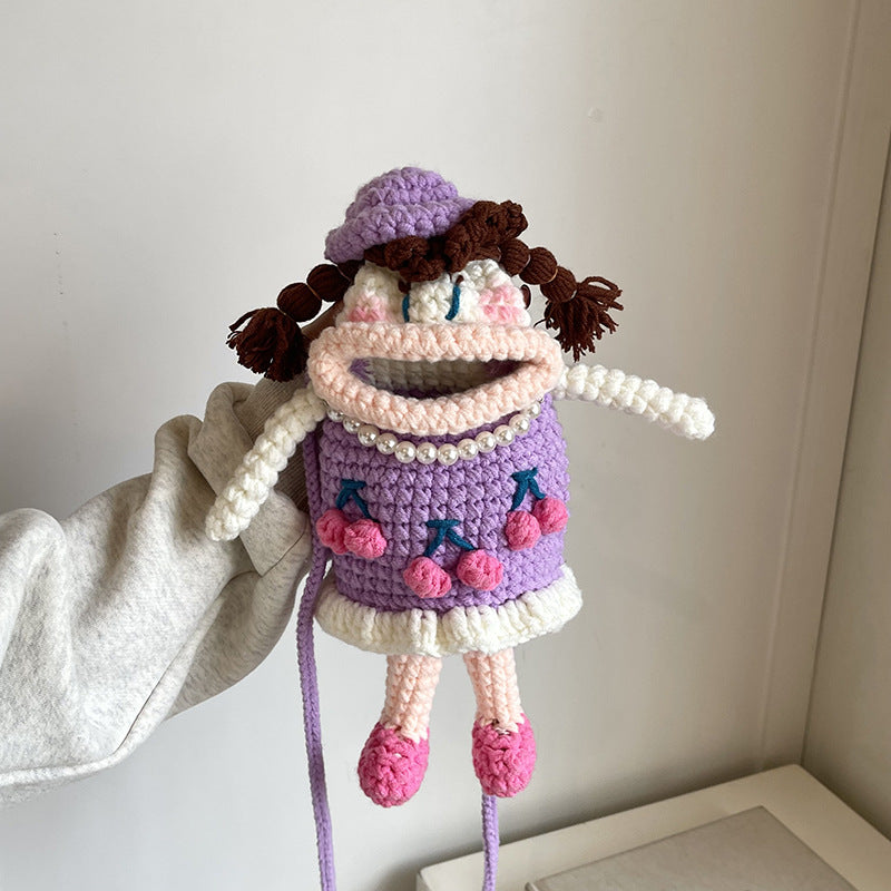 Crochet Character Plush Handbag — product view 3