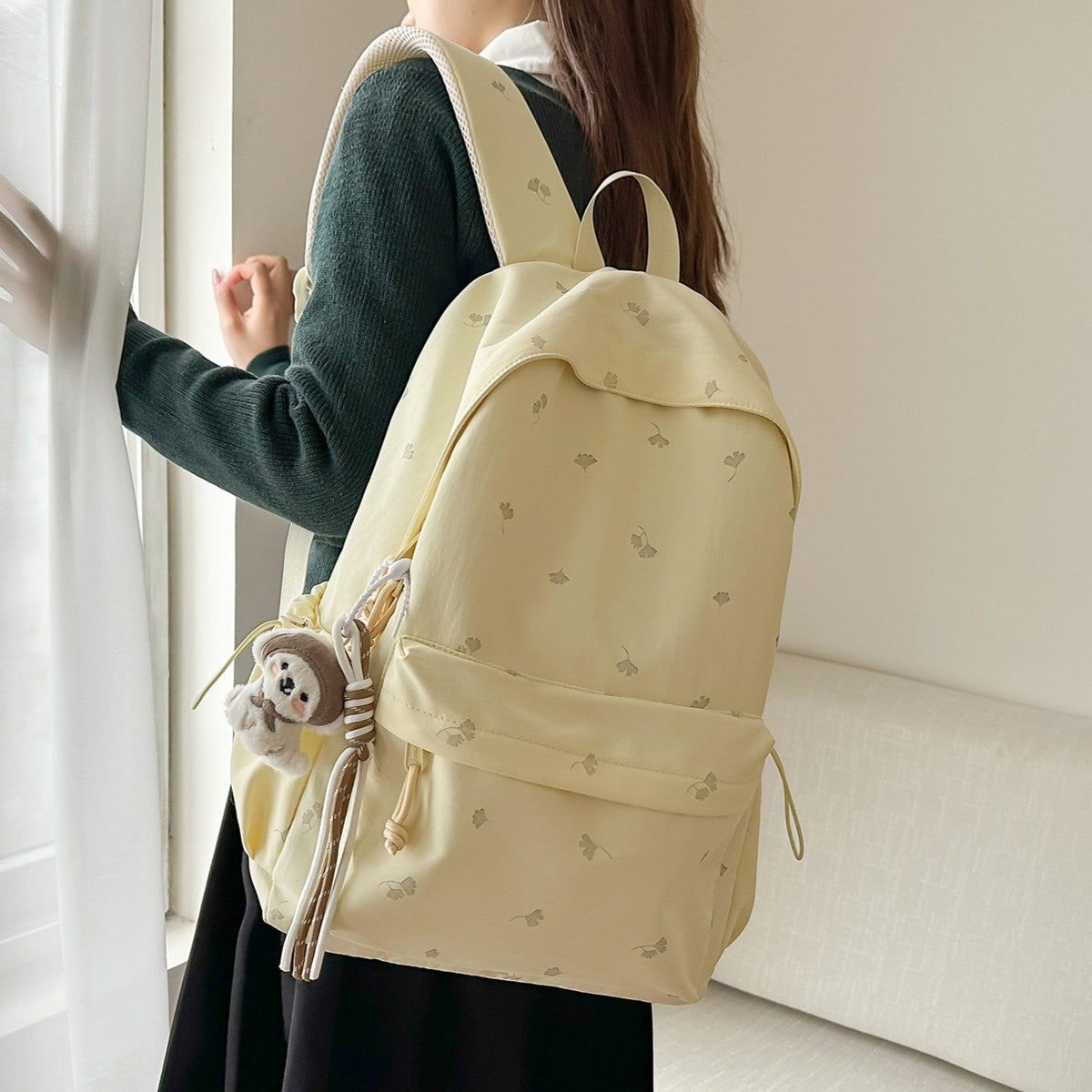 Cute Embroidered Backpack LoungeYard — product view 2
