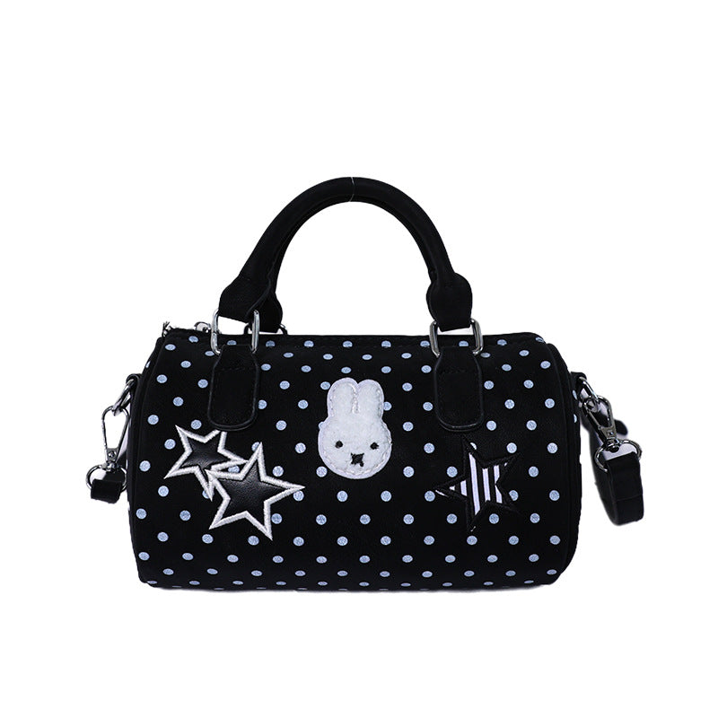 Fun Embroidered Polka Dot Handbag LoungeYard — product view 3