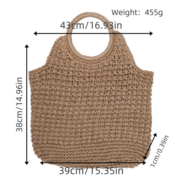 Handwoven shopping and beach bag LoungeYard — product view 1